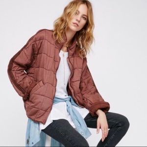 Free People Quilted Dolman Jacket